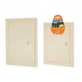 Люк ревизионный с ручкой 200х250. слоновая кость TDM