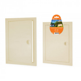 Люк ревизионный с ручкой 200х300. слоновая кость TDM