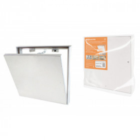 Люк под плитку. алюминиевый. съемный. нажимной. ограничитель-цепочка. 300х300. TDM