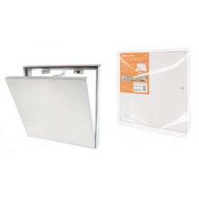 Люк под плитку. алюминиевый. съемный. нажимной. ограничитель-цепочка. 400х400. TDM