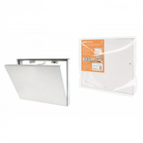 Люк под плитку. алюминиевый. съемный. нажимной. ограничитель-цепочка. 500х300. TDM