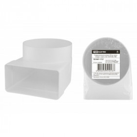 Соединительное колено 90 гр. плоск. воздух. с кругл. 55х110 D100. TDM