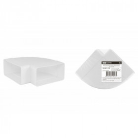 Соединительное колено горизонтальное 90 гр. для прямоугольных воздуховодов. 55х110. TDM