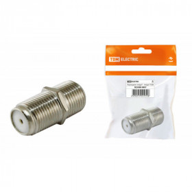 Переходник гнездо F - гнездо F. инд. упаковка TDM