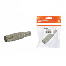 Гнездо TV антенное металл с пружиной. инд. упаковка TDM