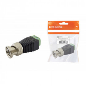 Штекер BNC с клеммной колодкой. инд. упаковка TDM