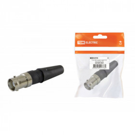 Гнездо BNC под винт с колпачком. инд. упаковка TDM