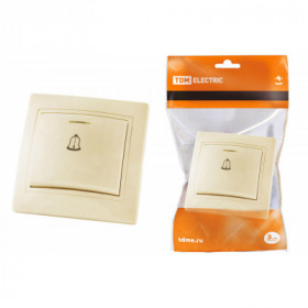 Кнопка звонковая с подсветкой 6А сл. кость "Таймыр" TDM