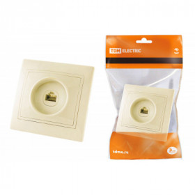 Розетка телефонная RJ11 сл. кость "Таймыр" TDM