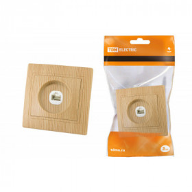 Розетка телефонная RJ11 "ЭКО" (сосна) "Таймыр" TDM