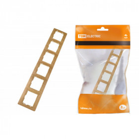 Рамка 6 постовая горизонтальная "ЭКО" (сосна) "Таймыр" TDM