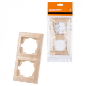 Рамка 2-х постовая вертикальная сосна "Лама" TDM