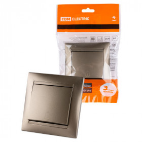 Кнопка звонковая 6А бронза "Лама" TDM