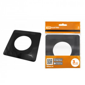 Одноместная защитная рамка для выключателей или розеток для защиты обоев 130х130 мм. антрацит TDM