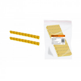 Маркер наборный - символ "L" желтый 1.5 мм2 (150 шт.) TDM