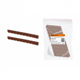 Маркер наборный - символ "1" коричневый 2.5 мм2 (150 шт.) TDM