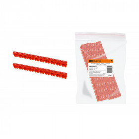 Маркер наборный - символ "2" красный 2.5 мм2 (150 шт.) TDM