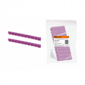 Маркер наборный - символ "7" фиолетовый 2.5 мм2 (150 шт.) TDM