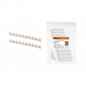 Маркер наборный - символ "9" белый 2.5 мм2 (150 шт.) TDM