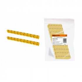 Маркер наборный - символ "A" желтый 2.5 мм2 (150 шт.) TDM