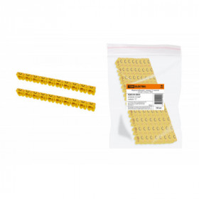 Маркер наборный - символ "C" желтый 2.5 мм2 (150 шт.) TDM