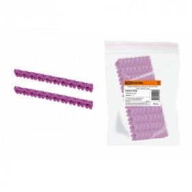 Маркер наборный - символ "7" фиолетовый 4 мм2 (100 шт.) TDM