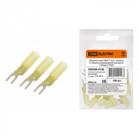 Наконечник НВИ-Т 6.0–4 вилка в термоусаживаемой манжете (100шт) TDM