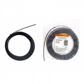 Нейлоновая кабельная протяжка НКП диаметр 4мм длина 25м с наконечниками (черная) TDM