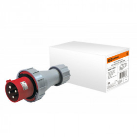 Вилка кабельная IP67 63А 3Р+РЕ 380В TDM Вилка кабельная IP67 63А 3Р+РЕ 380В TDM