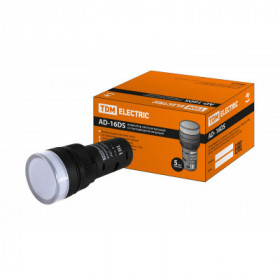 Лампа AD-16DS(LED)матрица d16мм белый 110В AC DC TDM