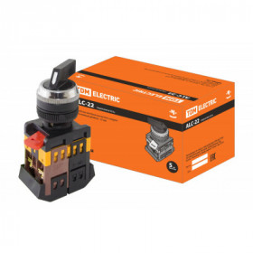 Переключатель АLС-22 черный с длинной рукояткой на 2 фиксир.положения I-O 1з+1р TDM