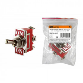 Переключатель-тумблер 1121 (ТП1-2) вкл.- вкл. 1 группа контактов TDM