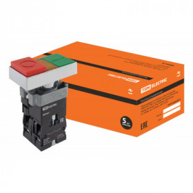 Кнопка BW8465 "I-O" сдвоенная с подсветкой1з+1р TDM