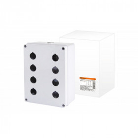 Корпус КП204 для кнопок 8мест белый TDM