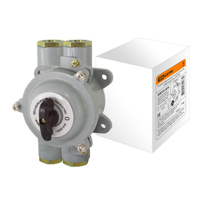 Пакетный переключатель ПП 2-63 Н2 2П 63А 220В. силуминовый корпус. IP56 TDM