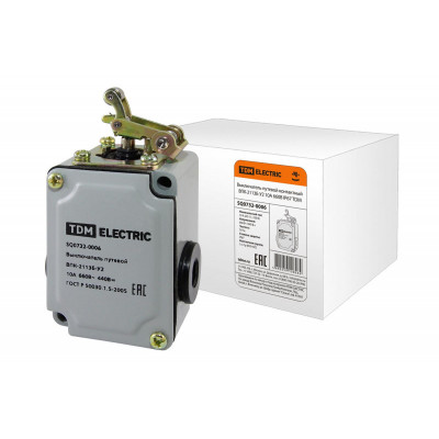 Выключатель путевой контактный ВПК-2113Б-У2 10А 660В IP67 TDM