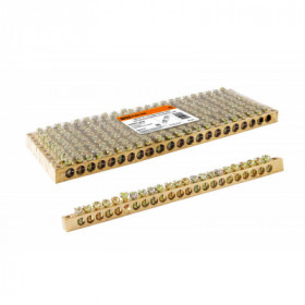 Шина "N" нулевая 6х9мм 22 2 (22 группы крепеж по краям) TDM