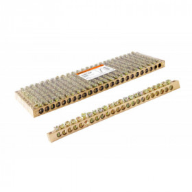 Шина "N" нулевая 6х9мм 24 2 (24 группы крепеж по краям) TDM