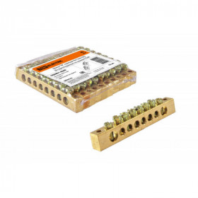 Шина "N" нулевая 8x12мм 8 2 (8 групп крепеж по краям) TDM