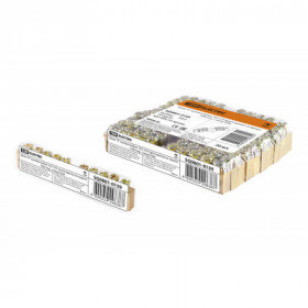 Шина "N" нулевая 6х9мм 10 2 (10 групп крепеж по краям) TDM инд. стикер TDM