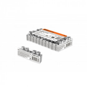 Шина "N" нулевая 6х9мм 4 1 (4 группы крепеж по центру) никелированная инд. стикер TDM