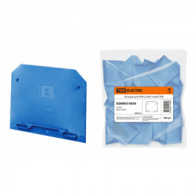 Заглушка для ЗНИ-2.5мм2 синяя TDM