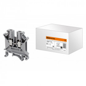 Зажим наборный ЗНН-1.5мм2 17.5А серый (Ph-C UK-1.5N) TDM