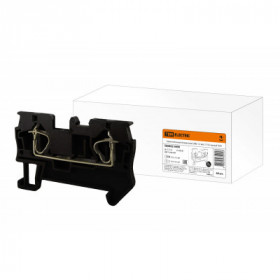 Зажим клеммный безвинтовой (ЗКБ) 1.5 мм2 17.5А черный TDM