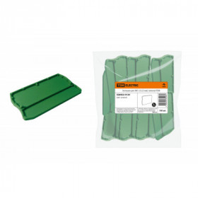 Заглушка для ЗКБ 1.5 2.5 мм2 зеленая TDM