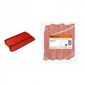 Заглушка для ЗКБ 1.5 2.5 мм2 красная TDM