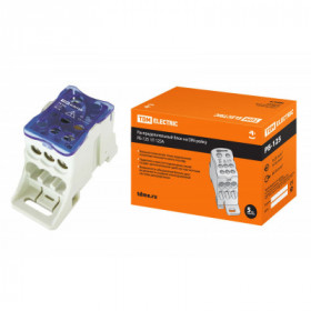 Распределительный блок на DIN-рейку РБ-125 1П 125А (1х35+1x16 6x16) TDM