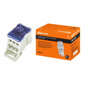 Распределительный блок на DIN-рейку РБ-160 1П 160А (1х70+1x16 6x16) TDM