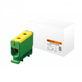 Клемма вводная силовая КВС 6-50 кв.мм. желтая зеленая TDM