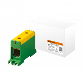 Клемма вводная силовая КВС 35-150 кв.мм. желтая зеленая TDM